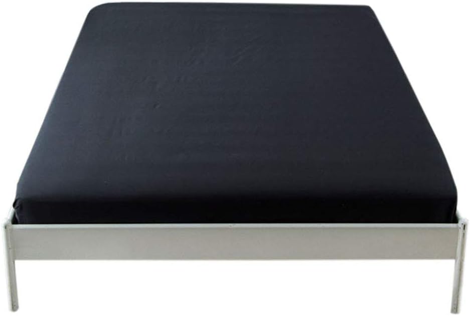 RemeeHi Bed Sheet 1pc Polyester Deep Pockets Wrinkle Free Sheets Hotel Bedding Machine Washable Silky Soft Black Full