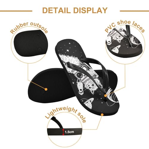Cute Galaxy Cat Flip Flop Beach Summer Casual Sandal for Women & Men Shower Shoes 208564422