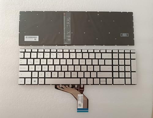 ノートパソコンの部品 新しいラテン用 HP 15-DA 15-DB 15-DX 15-DR 15-CR 15-CS 個別にバックライトシルバーノートパソコンのキーボード