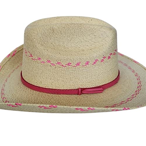 Atwood Kid's Pink Pinto Palm Leaf Hat - Size Large3