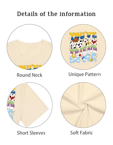 You've Got A Friend Shirts for Women Funny Letter Print Friends in Me Tshirt Cute Graphic Vacation Holiday Tee Tops4