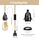 510CM Hanfseil Lampe Hängelampe mit Stecker, E27 Lampenfassung mit Hanfseil Kabel und Schalter, Lampenkabel mit Schalter, Pendelleuchte mit Stecker, Hängeleuchte Steckdose für DIY Kreatives Licht