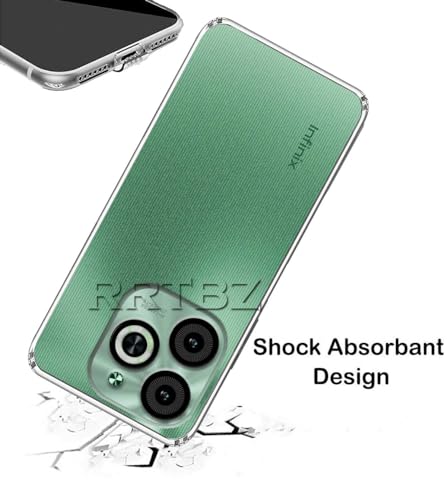 Image of Soft Silicone TPU Back Cover Compatible with Infinix Smart 8 HD