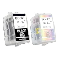 Amazon.co.jp: BC-360XL+BC-361XL 各1個セット 互換 詰め替え