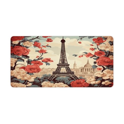 Paris Vintage Floral Pad para Mouse Grande 30x60 cm miniatura 1