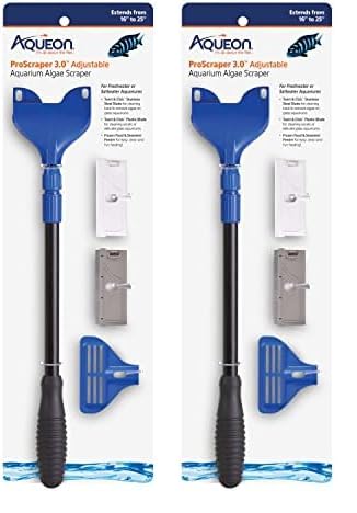 Image of Aqueon ProScraper 3.0 Adjustable Aquarium Algae Scraper (Pack of 2)