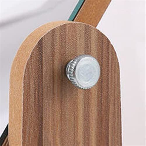Espejo de tocador pequeño para ahorrar espacio, rectangular de madera portátil 6