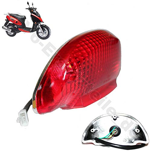 TAIL LIGHT ASSEMBLY GY6 CHINESE SCOOTER MOPED 3 PIN PLUG BENZHOU YIBEN TAOTAO BMS BAJA SUNL ROKETA TANK PEACE VIP JMSTAR JONWAY KAZUMA ZNEN JCL BAOTIAN BT49QT-7 / BT125T-2 ETC.