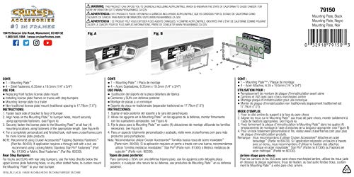 Cruiser Accessories 79150 Mounting Plate, Black, 1 Mount #TOP1