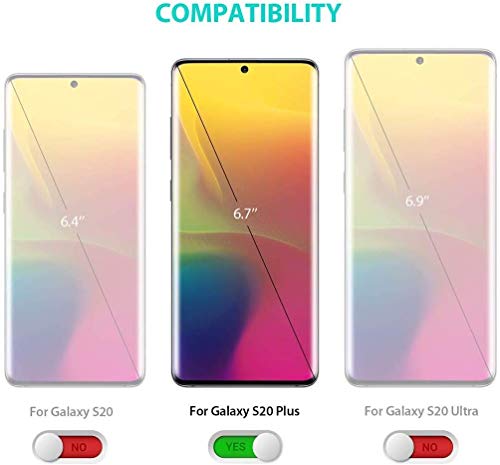 Image of COVERBLACK Soft Rubber Silicon Clear Back Cover Compatible Model for Samsung Galaxy S20 Plus 5G - Transparent