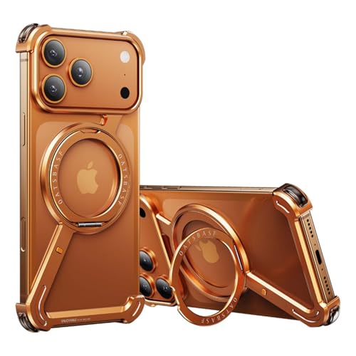 Coque iPhone 14 orange avec anneau de luxe pour un quotidien dynamique et connecté