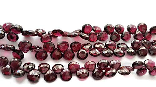Fioletowy granat 6-6,5 mm koraliki w kształcie serca kamień szlachetny granat koraliki 25 cm sznur do produkcji biżuterii, granat koraliki z kamieni szlachetnych