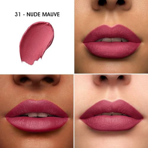Image of Colors Queen Color Stay Matte Lipstick | Highly Pigmented with Smooth One Swipe Application | Ultra Matte Finish | Smudge Proof & Waterproof | Long Lasting Lipstick for Women (Nude Mauve, 2.1 g (Pack of 1)) | Long Lasting
