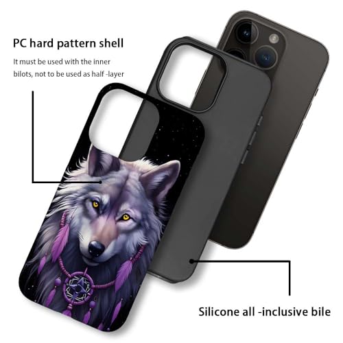 Coque iPhone 14 Pro Max protection antichoc silicone loup - 4