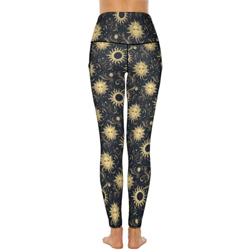 Legging rétro imprimé ciel idéal pour le yoga et le quotidien actif - 5