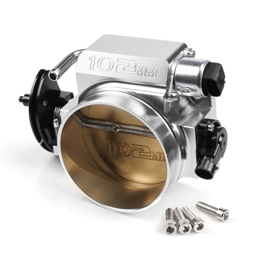 Vanne papillon de collecteur argent 102mm en aluminium billette de haute précision pour blocs LS
