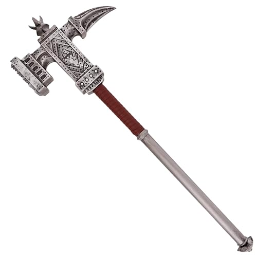 damdos Halloween Prop Cosplay Hammer for Melee Weapon Damage, War Beast Weapon Dragon Scale Sword Melee Hammer Birthday Gifts
