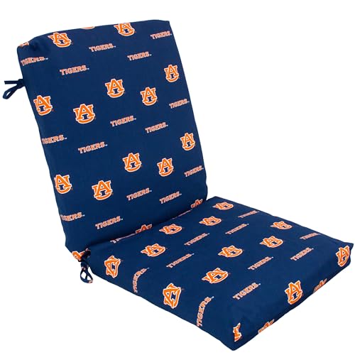 Image of College Covers Everything Comfy Auburn Tigers 2 Piece Chair Cushion