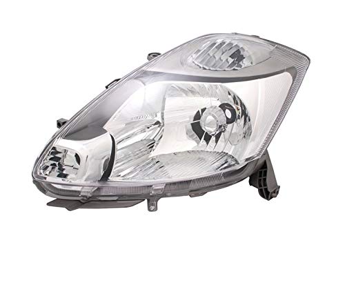 Left Headlight Compatible With Subaru Justy 4 2007 2008 2009 2010- Daihatsu Sirion 2005 2006 2007 2008 2009- VP1523L Headlamp Driver Side Headlights Assembly Projector Front Light Car Lamp Chrome LHD