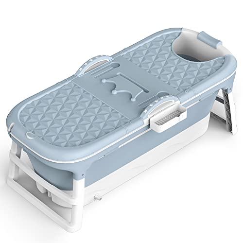 Ulafbwur Faltbare Badewanne - Portable Eckbadewanne Für Erwachsene 98x75x55cm