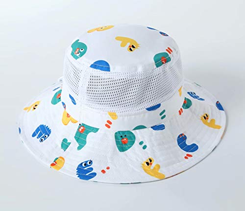 Image of Home Prefer UPF50+ Wide Brim Sun Hat Boys Girls Sun Protection Hat Zoo Beach Swim Safari Bucket Hat for Baby Toddler Kid