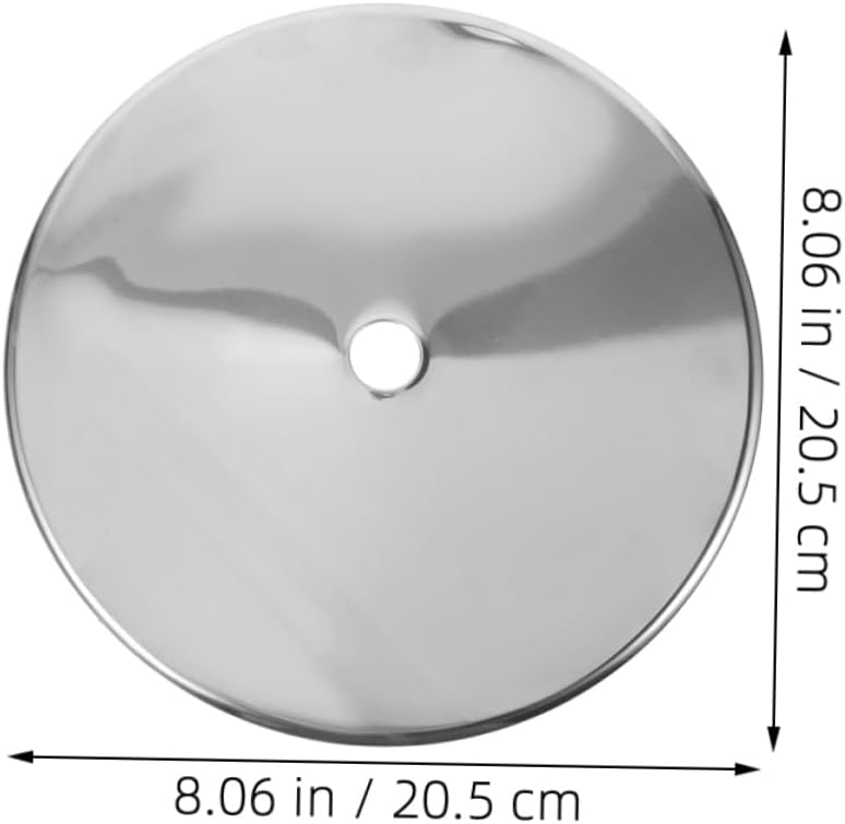 Alipis 2pcs Stainless Steel Induction Cooktop Heat Diffuser Plate Round Cover for Induction Cookers Gas Stove Adapter Plate Hot Pot Table Sinking Ring
