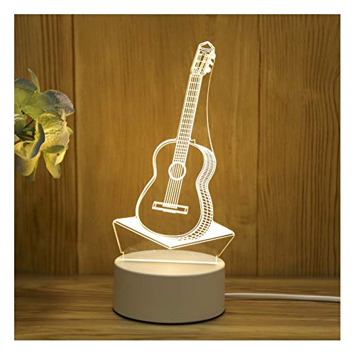 Lampe 3D veilleuse rechargeable avec 3 couleurs pour une ambiance relaxante