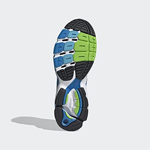 adidas Originals Mens Supernova Cushion 7 Shoes, Cloud White/Blue Rush/Semi Solar Green4