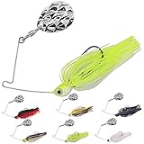 Mini-Spinner-Baits-for-Bass-Fishing-Lures-Colorado-Spinnerbait-Top-Water-Micro-Spinner-Smallmouth-Pan Fish Bait Crappie Lure Sets 1/8 1/4oz