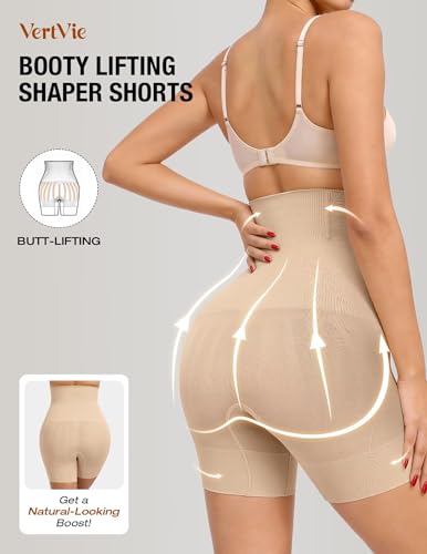 Image of Vertvie Tummy Control Shapewear Shorts High Waisted Butt Lift