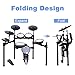 Coolmusic DD8 Electric Drum Set Electronic Kit with Mesh Head 8 Piece, Drum Throne, Sticks Headphone and Audio Cable Included, More Stable Iron Metal Support Set