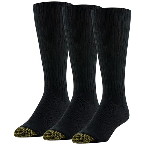 GOLDTOE Men's Cotton Fluffies Crew Socks