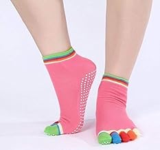 MARMIX 1 Pairs Yoga Socks for Women with Grips, Pilates Socks, Barre Socks,Women's Non-Slip Grip Toe Socks