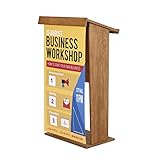 DISPLAY SALES - Atril para presentaciones de pósteres (Madera de Haya Oscura)