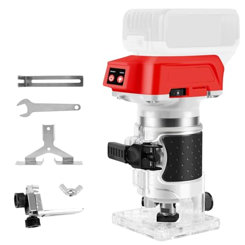 Cordless Palm Router for Milwaukee M18 Battery, Brushless Hand Held Edge Router Trimmer for Wood Working Slotting, Trimming, Carving 1/4" Collet (NO Battery) 1 Cordless Palm Router for Milwaukee M18 Battery, Brushless Hand Held Edge Router Trimmer for Wood Working Slotting, Trimming, Carving 1/4" Collet (NO Battery)