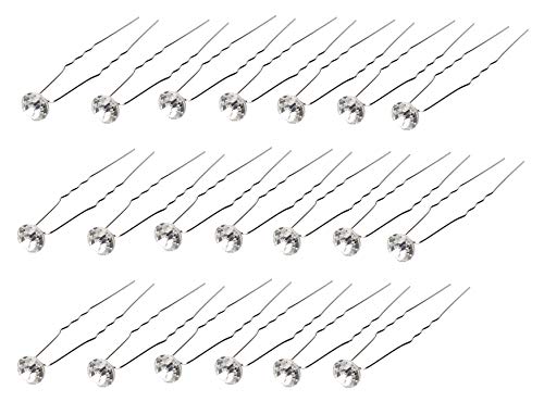 forcine sposa strass ferretti capelli accessori matrimonio damigella confezione 20 pezzi punto luce idea regalo per cerimonia elegante