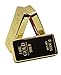 ZAHEPA Pack of 3 Fake Gold Bar Paperweights for Office Desk – Luxury Gift for Men & Women, Stylish Birthday & Anniversary Present, Elegant Jewelry Shop Decor (3.15