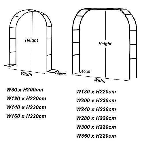 Arche de mariage stable avec cadre robuste pour décoration d'entrées - 5
