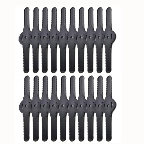 Weed Eater Cordless Fittings, Edger Lawn Tool Accessory, Lawn Mower Weed Eater Blades for Brush Cutter, Trimmer, Weed Wacker (20Pcs Plastic Blade)