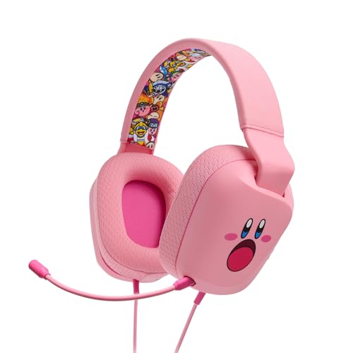 PowerA Wired Stereo Headset for Nintendo Switch and Switch 2 - Kirby Mouthful 3.5 mm Wired Stereo Officially Licensed