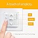 Somfy Smoove 4 RTS Pure - 4-Channel Wall Mount Control for Motorized Shades, Curtains, Blinds - Easy Install, No Electrician Needed - #1811748