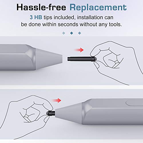 image for MoKo Pen Tips for Surface Pen (6 Packs), Surface Pen Tip Replacement K