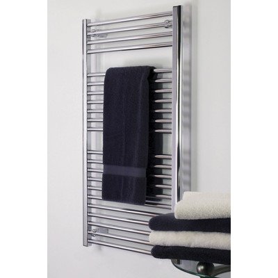 Denby Towel Warmer Finish: Polished Nickel, Size: 27" H x 30" W, Type: Hardwired