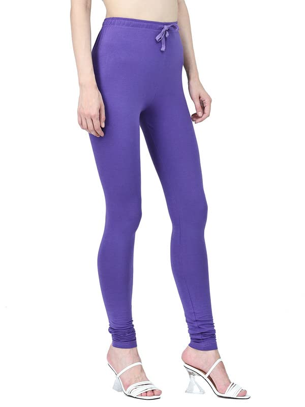 Image of Robinbosky Cotton Churidhar Leggings for Women - Stylish, Stretchable & Flattering Fit for All-Day Comfort