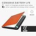 kwmobile Origami Case Compatible with Kobo Libra 2 Case - Slim PU Leather Cover with Stand - Orange