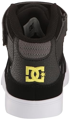DC Boy's Pure High Top Ev Skate Shoes with Ankle Strap and Elastic Laces3