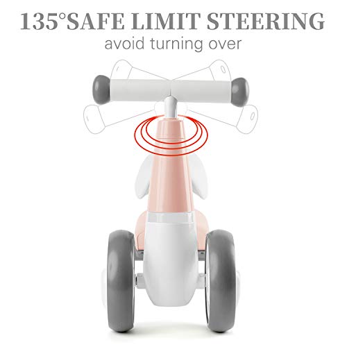 LOL-FUN Baby Balance Bike Toys for 1 Year Old Boy and Girl Gifts One Year Old Birthday, Baby Toys 12-18 Months Toddler Balance Bike