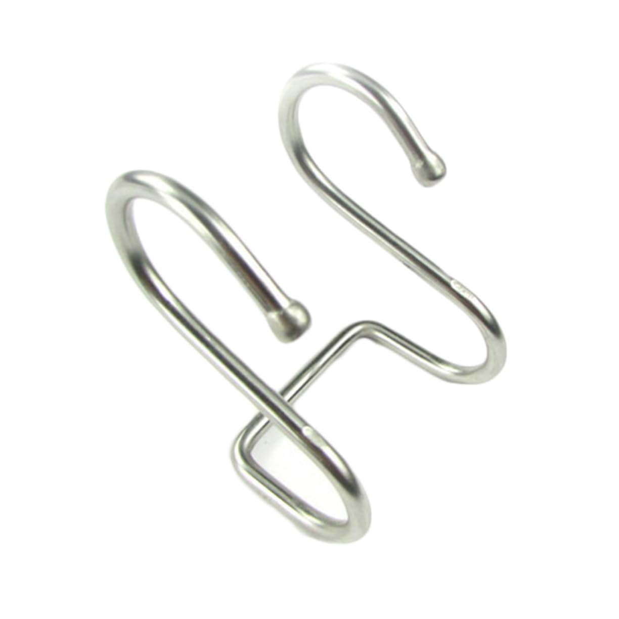 Alipis Door Back Hanging Hooks 4 Pcs Stainless Steel Double s Storage Hooks Wall Coat Hanger Home Organizer