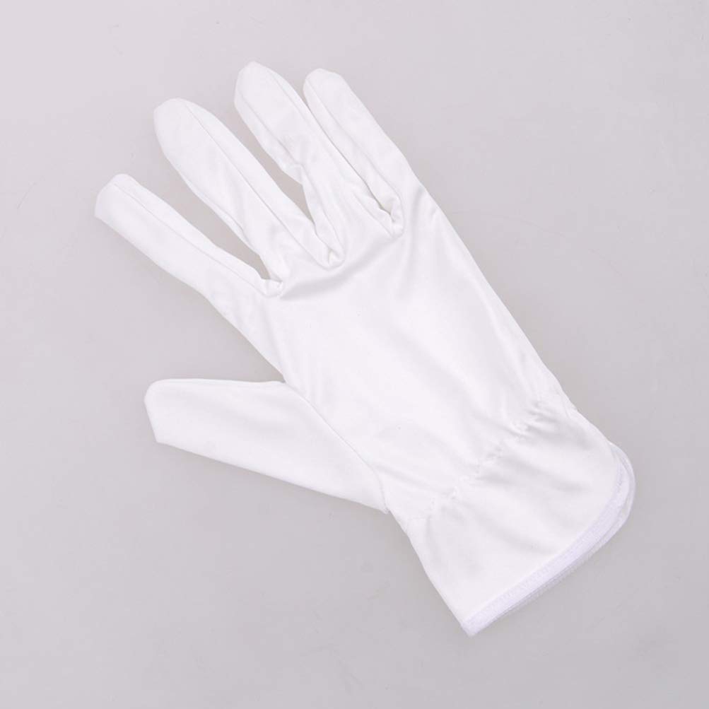 Beaupretty 10 Paar Baumwollhandschuhe Antistatische Staubdichte Industrielle Handschuhe Mikrofaser Handschutz Arbeitshandschuhe für Schönheit Salon Tattoo Friseur Salon Größe