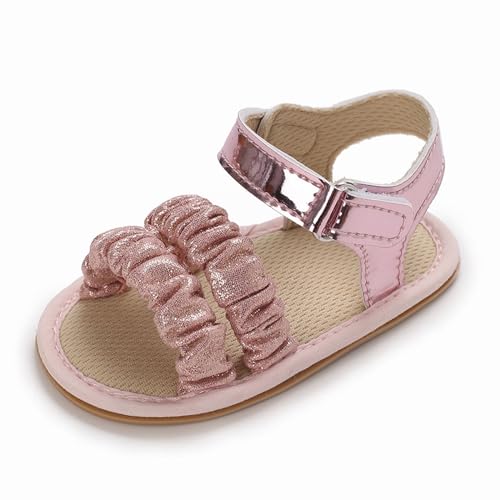 girls size 1 sandal Ruffle Bowknot Premium Soft Sole Open Toe Breathable Summer Outdoor Shoes Baby Sandals 0 12 Months3